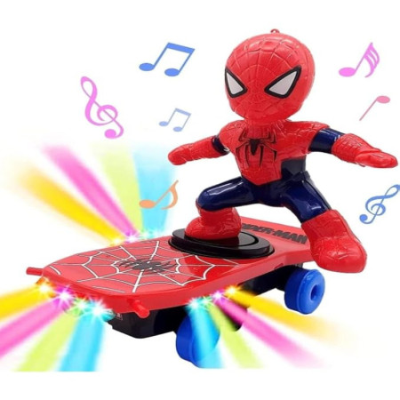 Electric Spiderman Stunt Skateboard Toys