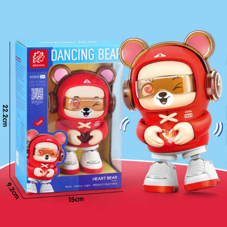 Dancing Bixin Bear Music Light Swing Robot