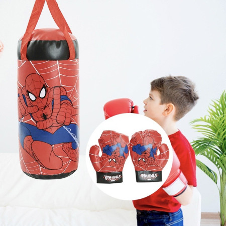 Spider-Man Punching Bag With 2 Gloves Free