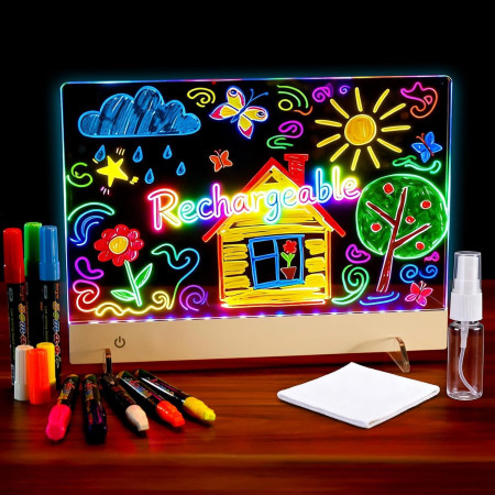 Big Size Rechargeable LED Drawing Board for Kids